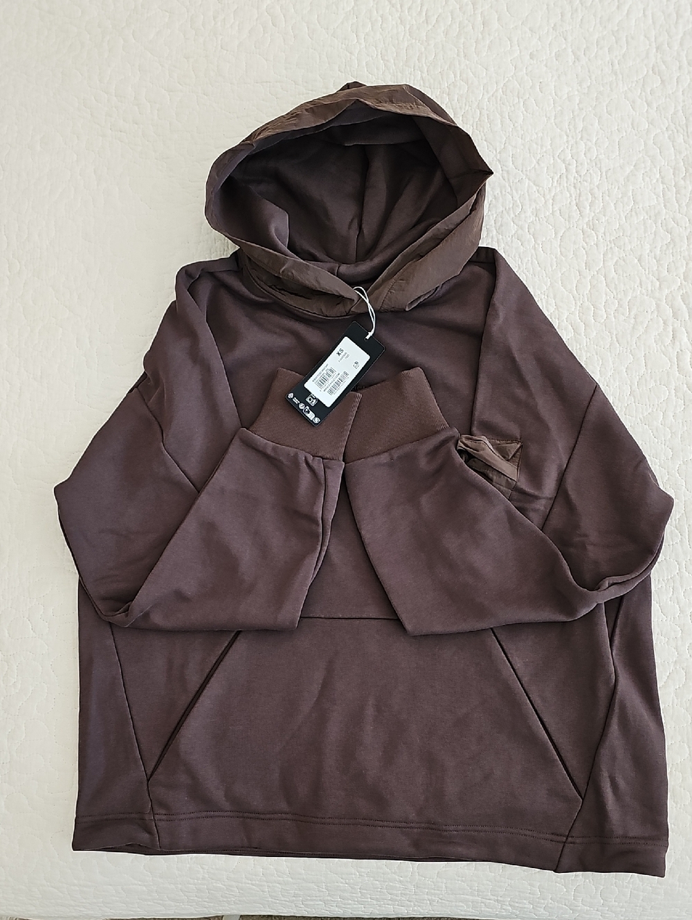 Oakley Reserve Pocket Sweatshirt Hoodie  Cocoa Brown XS Boxy Fit NWT